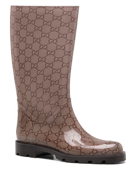 gucci faux fur boots|Gucci rain boots women.